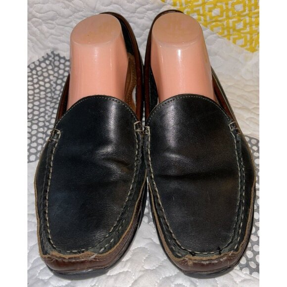 Allen Edmonds Sz 10.5 D Boulder Venetian Driving Moccasin Loafer Black Brown main image 8